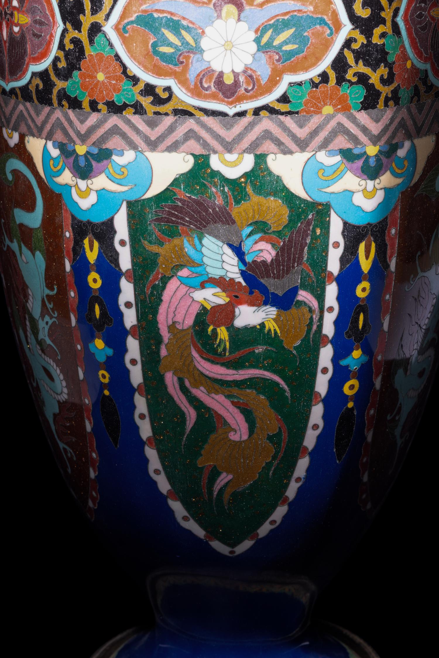 A Japanese Cloisonné Enamel Vase