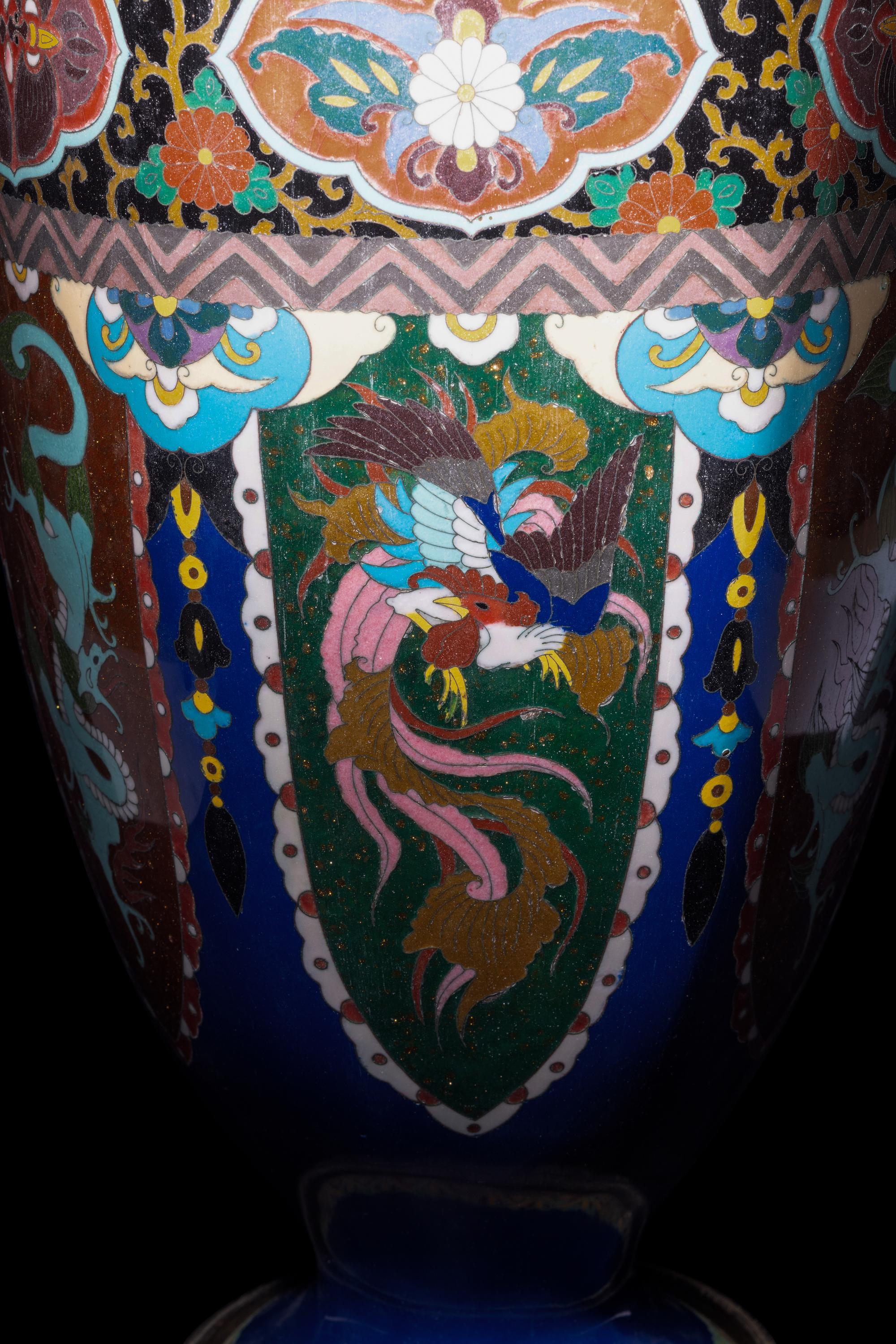 A Japanese Cloisonné Enamel Vase