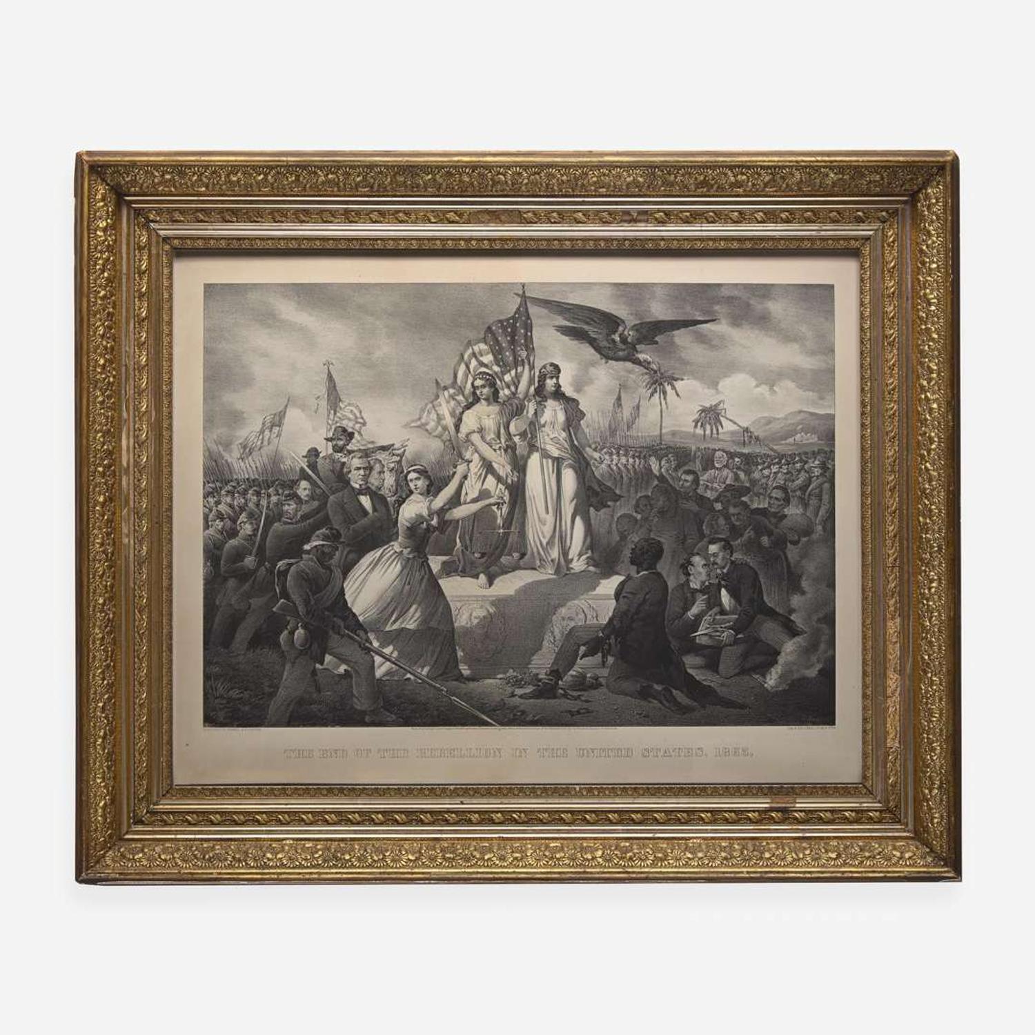 Christopher Kimmel (American, 1830-1872) The Outbreak of the Rebellion; together with a companion