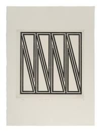 A Group of Six Prints ( Ladder Box: A; Multi Case B; Certical Screen: C; Drop Mitres: D; Quoined Chase: E; Mitred Matrix: F ), 1970