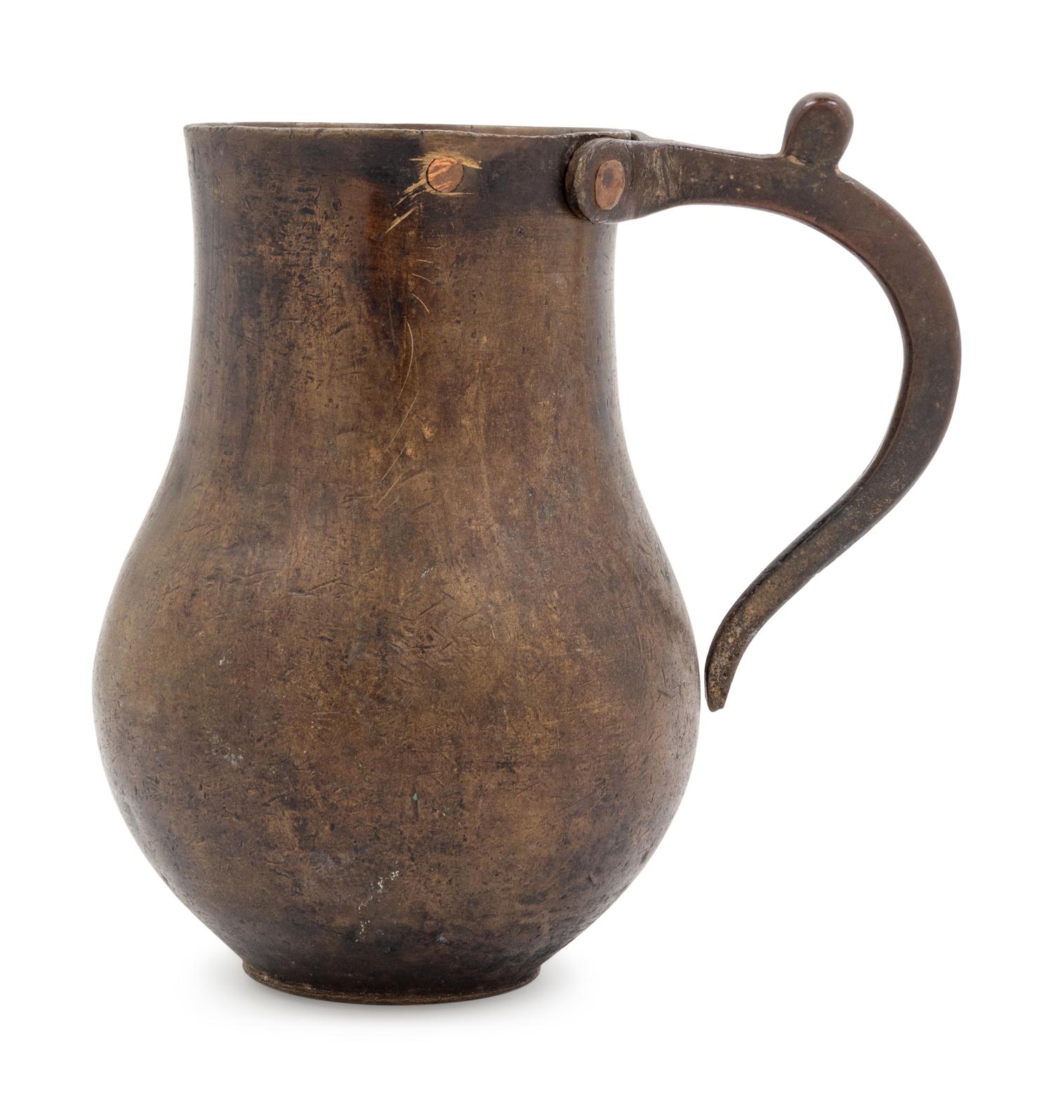 A Continental Bronze Tankard