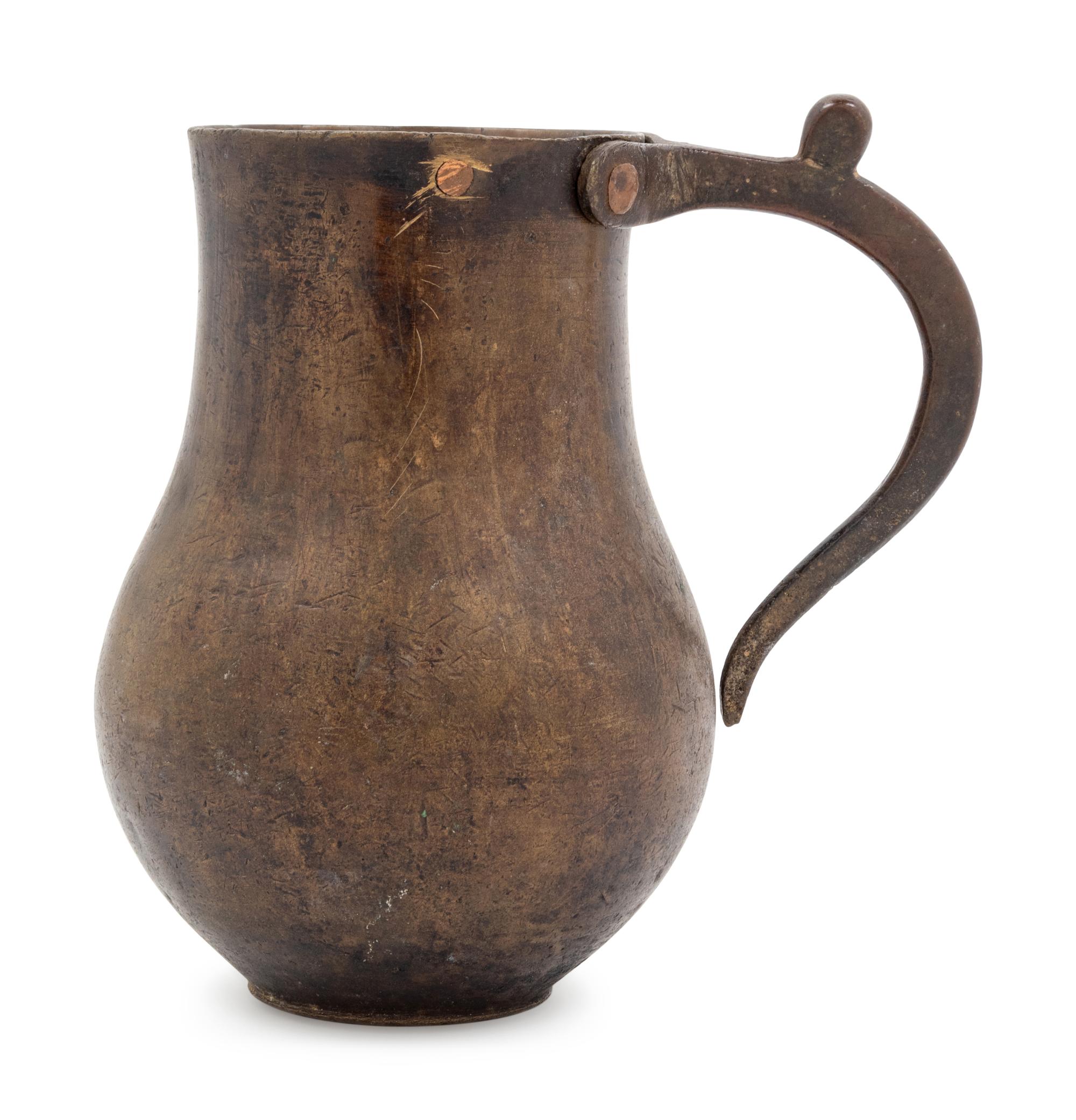 A Continental Bronze Tankard
