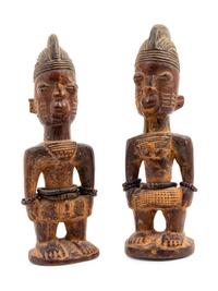 Two Pairs of Yoruba Ibeji Twin Figures