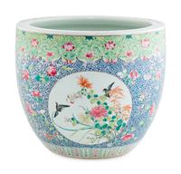 A Chinese Famille Rose Porcelain Fish Bowl
