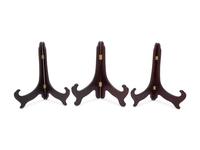 Ten Chinese Hardwood Plate Stands