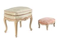 Two Louis XV Painted Tabourets