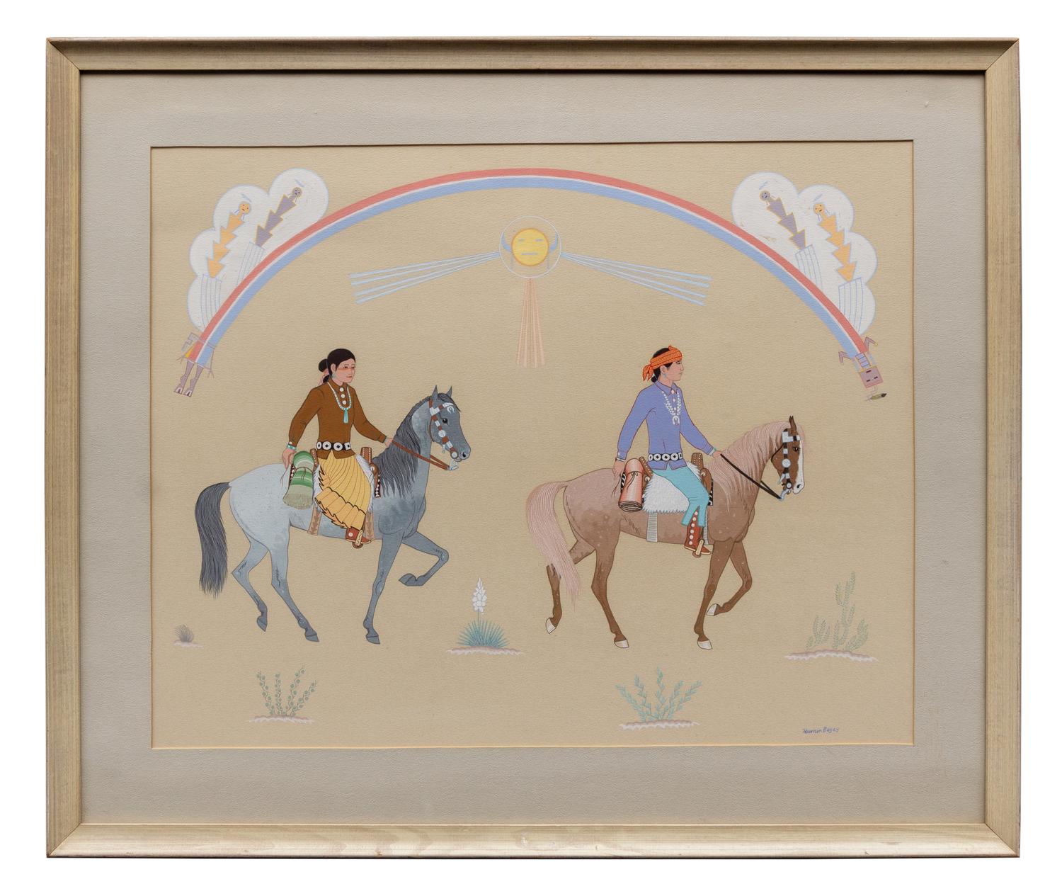 Two Indians on Horseback