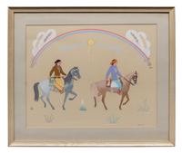 Two Indians on Horseback