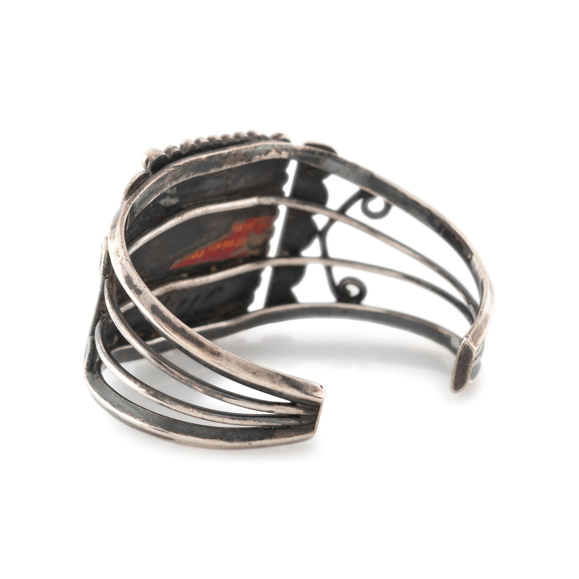 Navajo Silver and Turquoise Cuff Bracelet