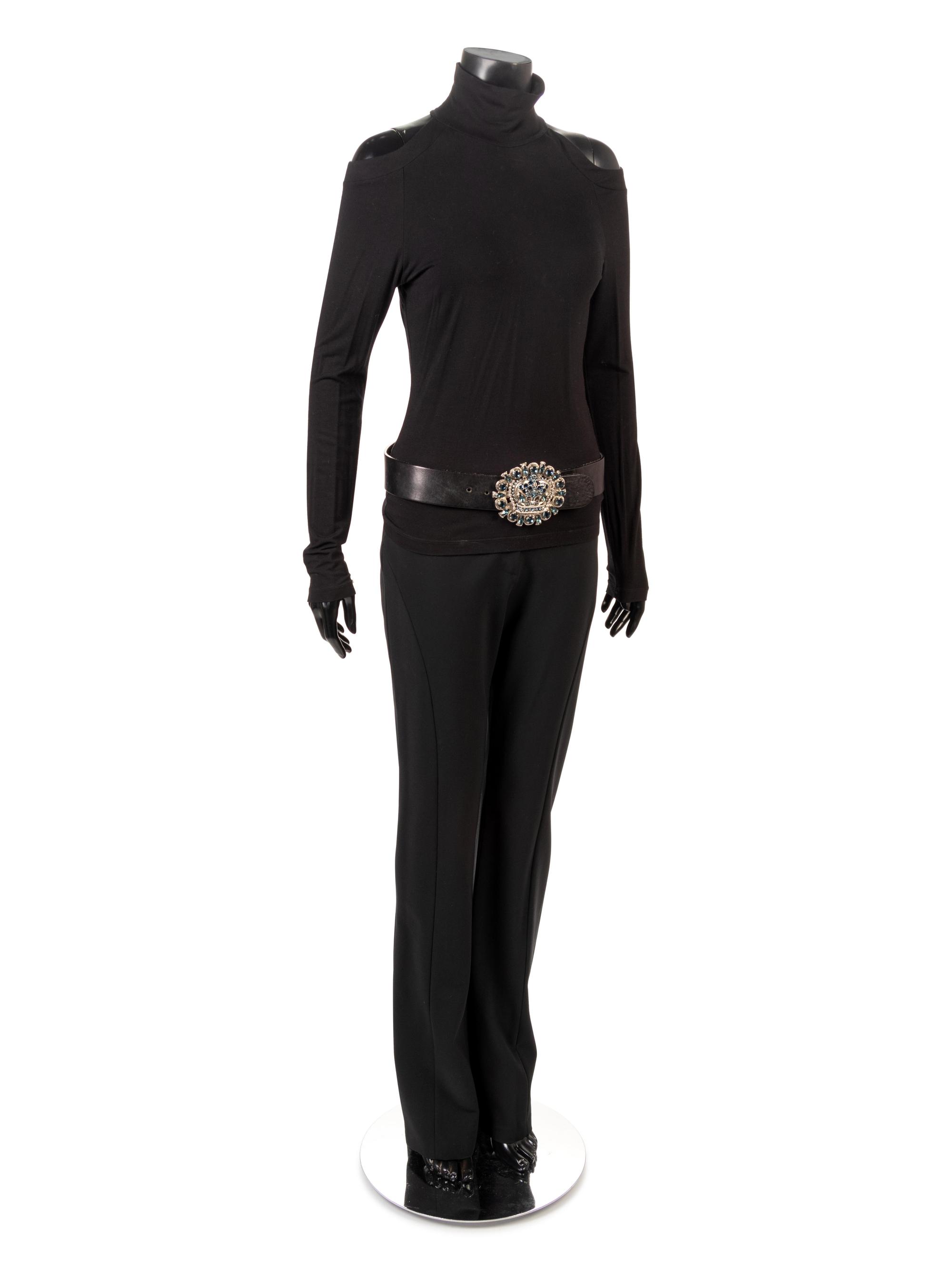 Nina Ricci Coat with Angelo Marani Top and pants, 2000s