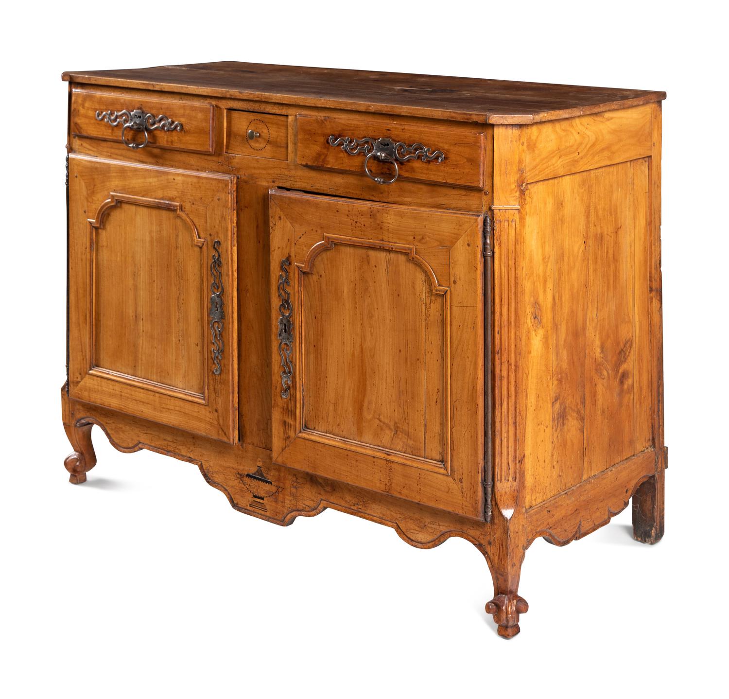 A Louis XV Fruitwood Side Cabinet