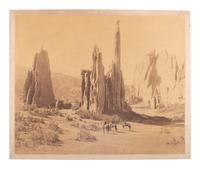 [WESTERN AMERICANA]. JACKSON, William Henry (1843-1942), photog. 3 mammoth plate views. Denver, CO.