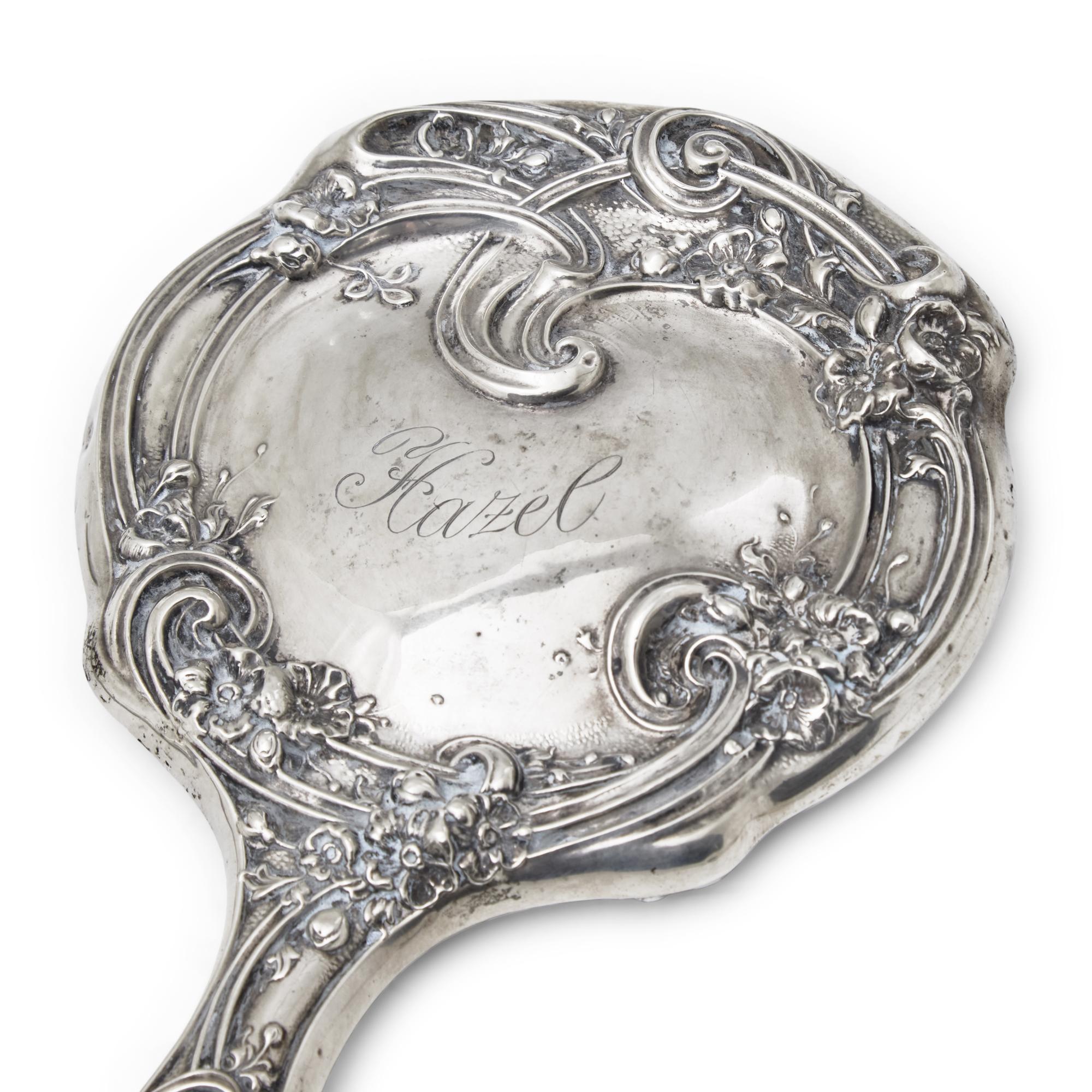 An Assembled American Silver Dressing Set
