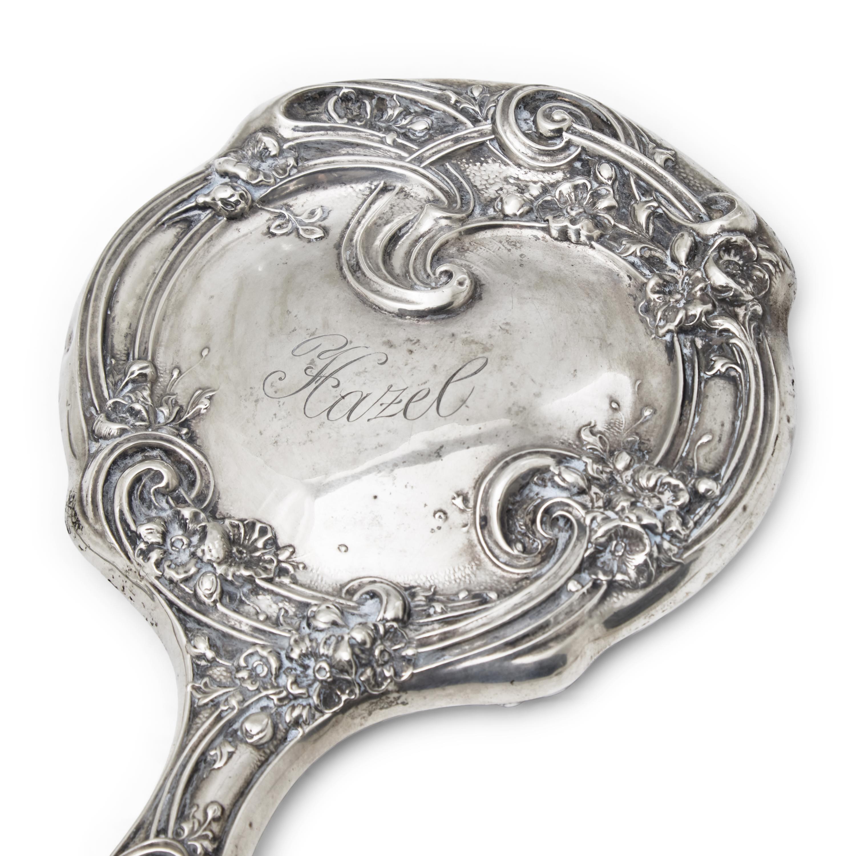An Assembled American Silver Dressing Set