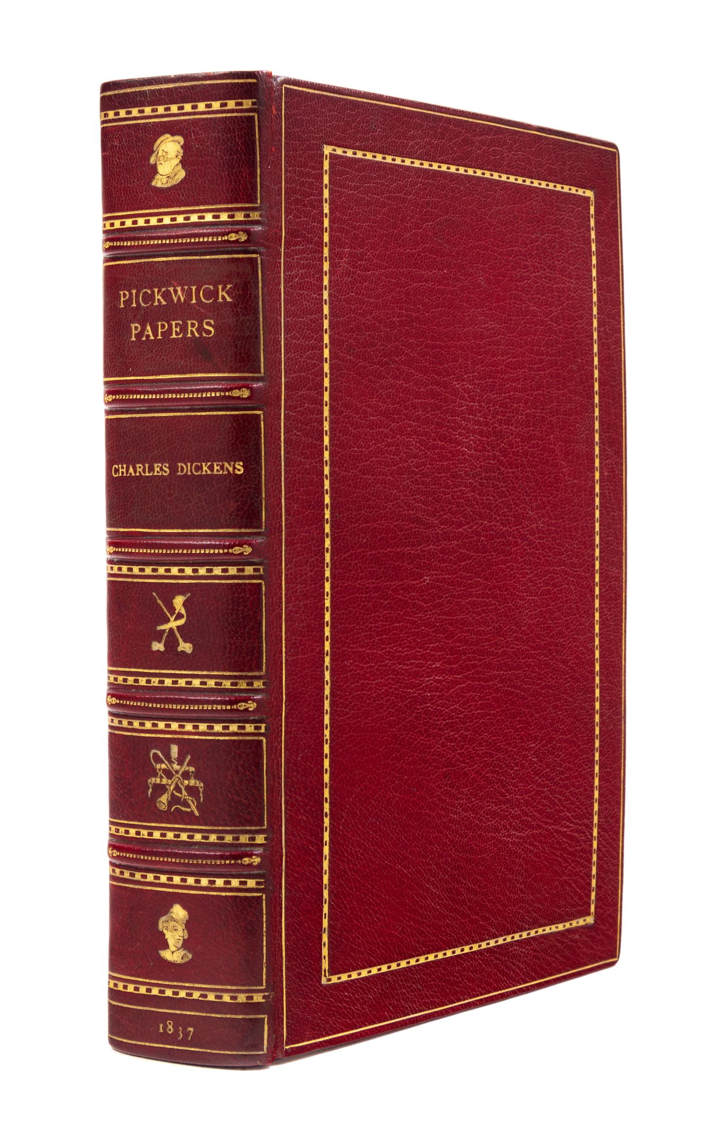DICKENS, Charles (1812-1870). The Posthumous Papers of the Pickwick Club. London: Chapman and Hall, 1837.