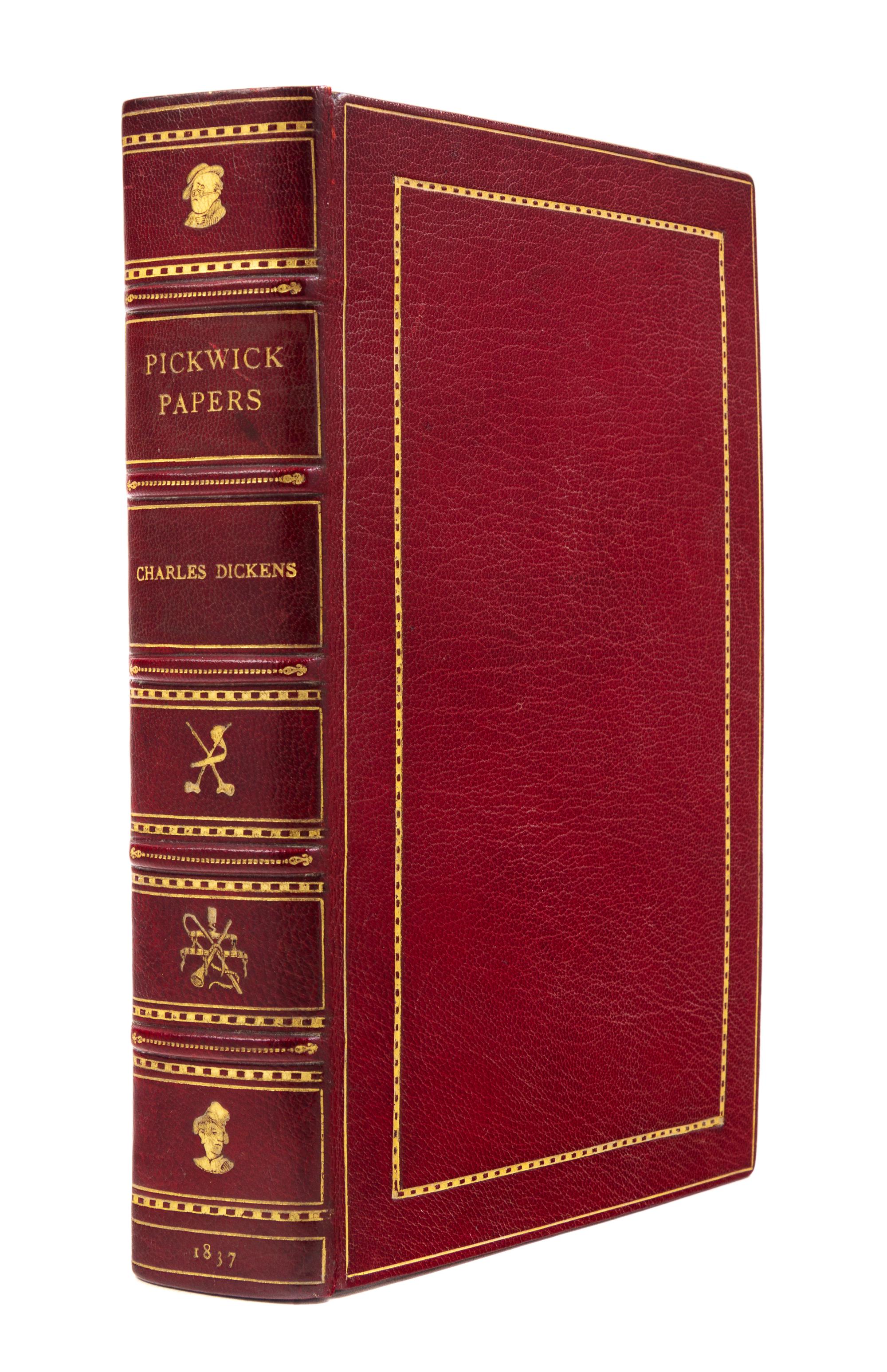 DICKENS, Charles (1812-1870). The Posthumous Papers of the Pickwick Club. London: Chapman and Hall, 1837.