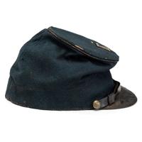 Model 1858 enlisted man's forage cap with blue 3rd Division, XI Corps badge.