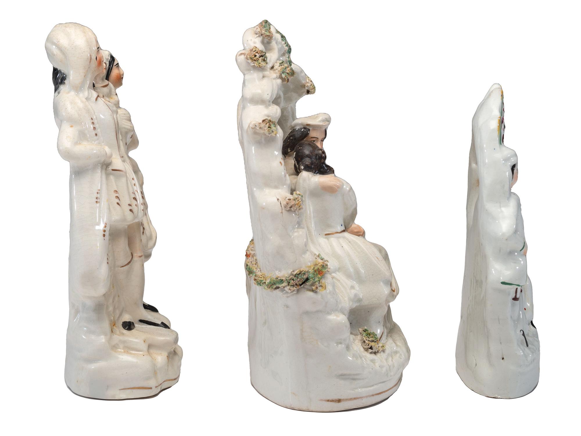 Three Staffordshire Figural Groups