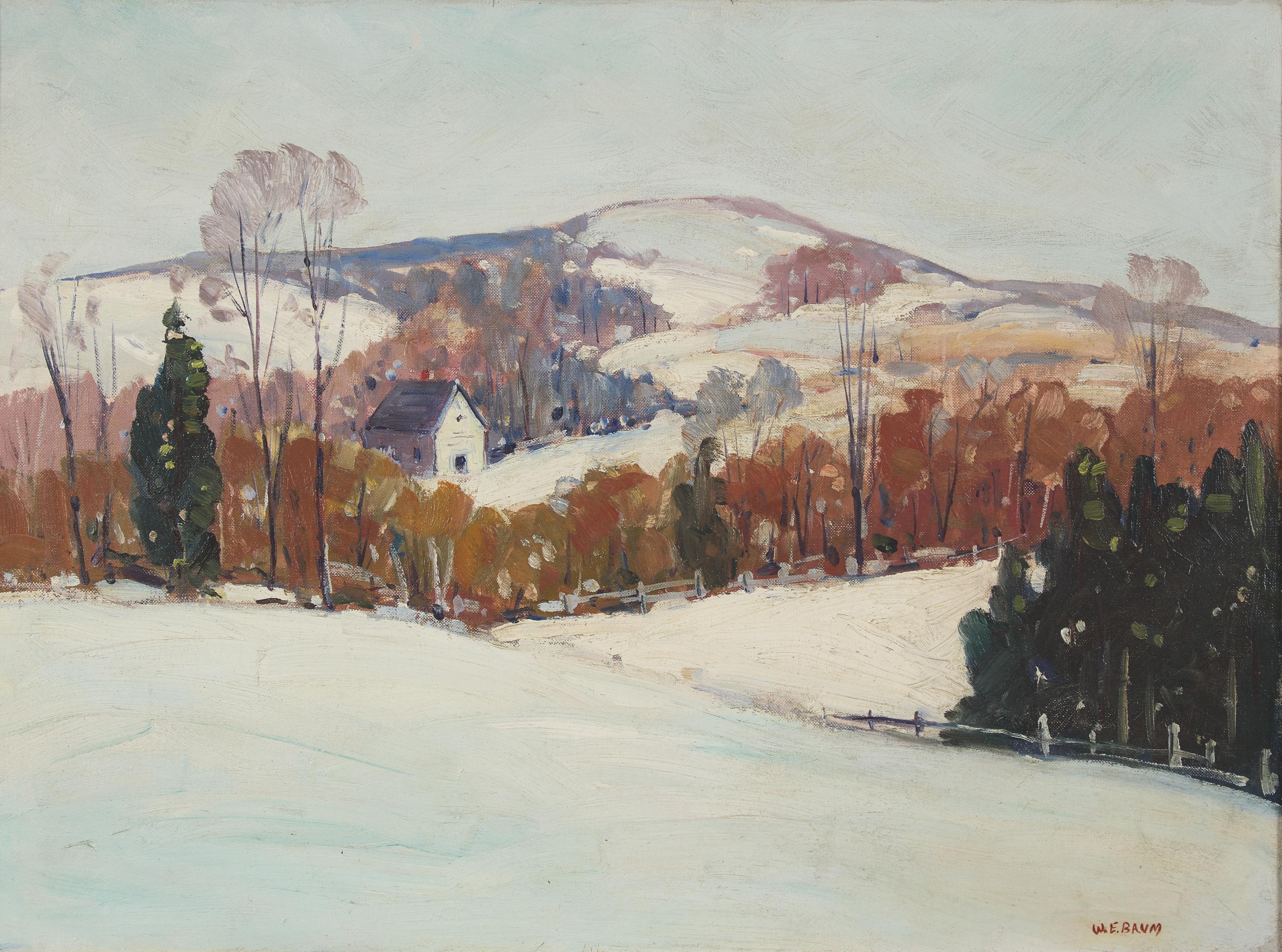 Walter Emerson Baum (American, 1884–1956) — Snow-Covered Hills