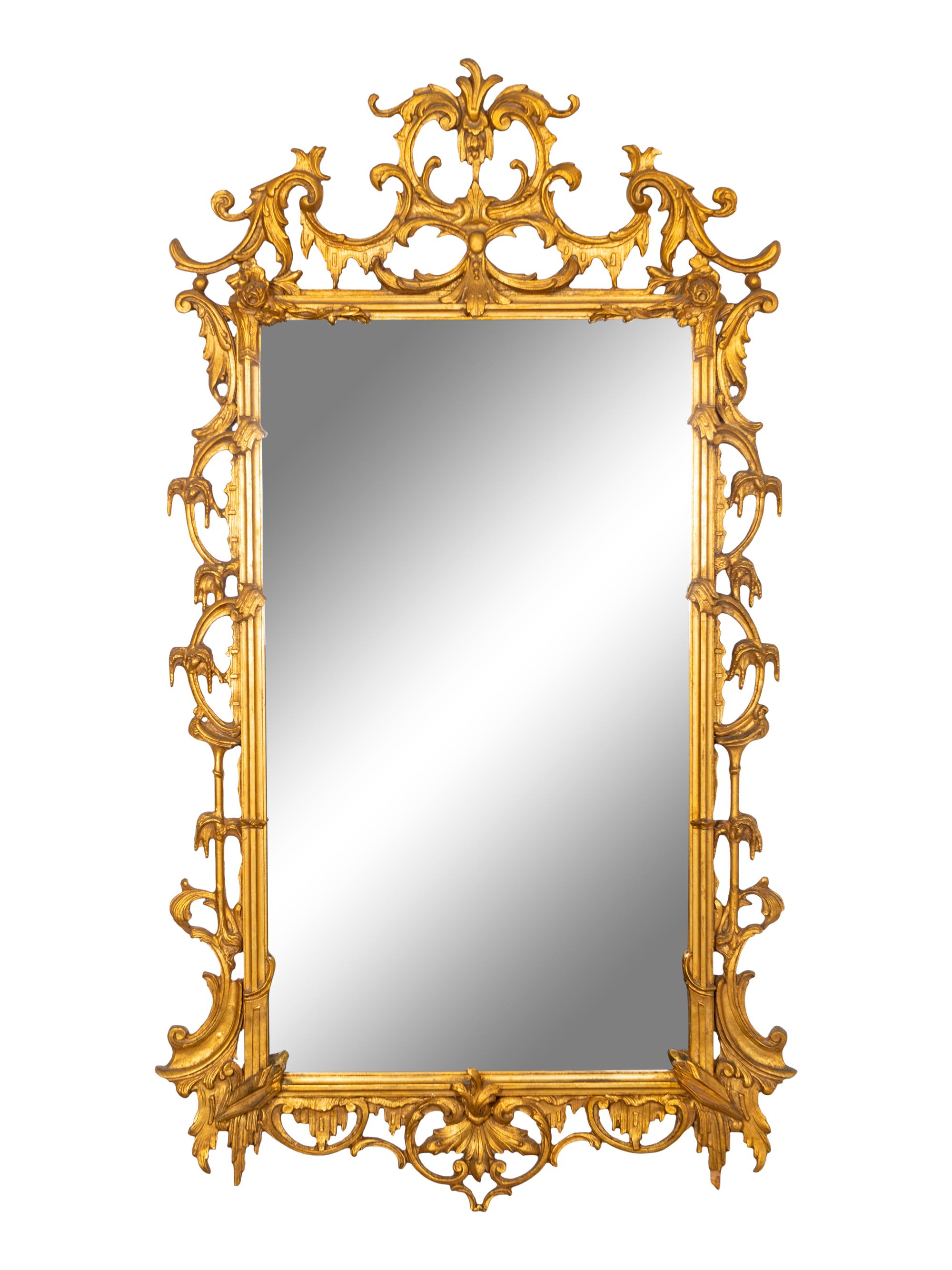 A George III Style Giltwood Mirror — 20TH CENTURY