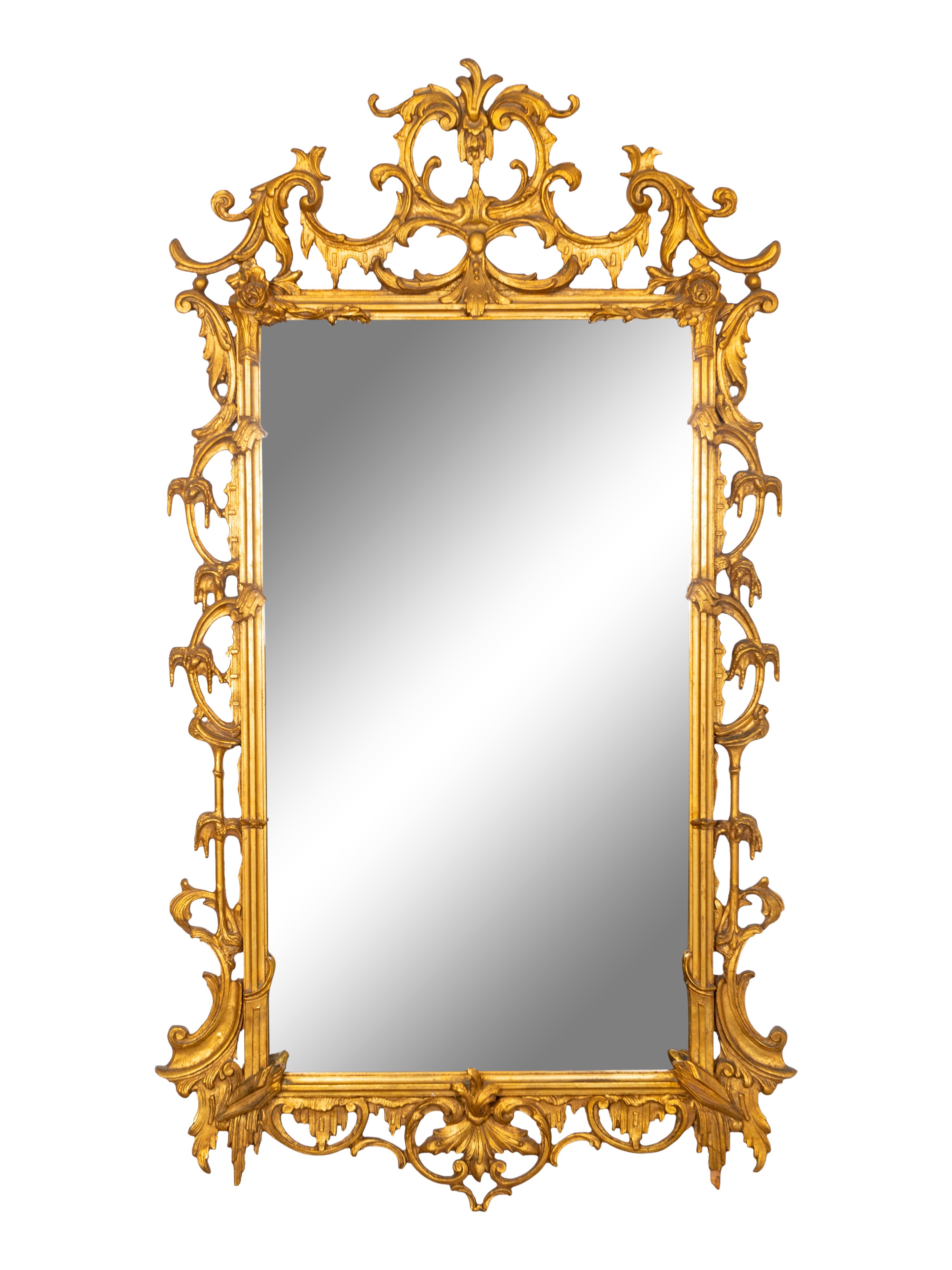 A George III Style Giltwood Mirror — 20TH CENTURY