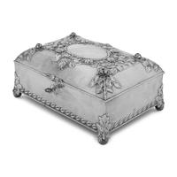 A Large Swedish Silver Table Casket