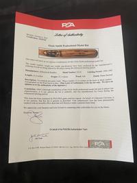 A 1988-89 Ozzie Smith Signed Autograph Game Issued Professional Bat (PSA Letter)