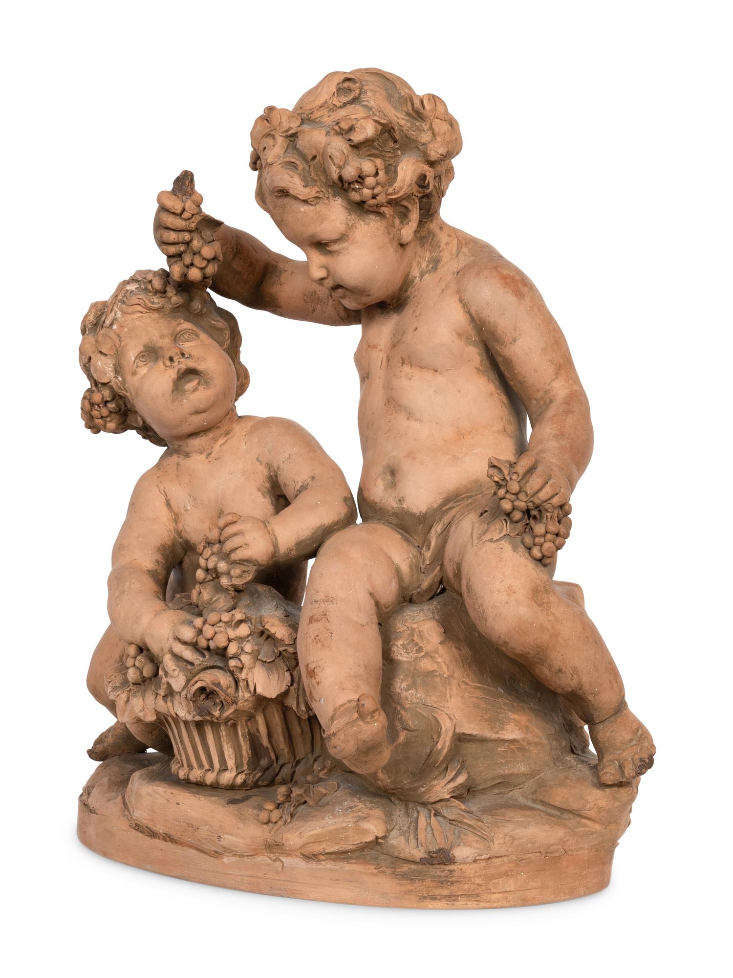 Putti with Grapes and Grapevines