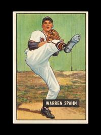 A Group of Four 1950s Bowman Baseball Cards Including a Monte Irvin Rookie Card (PSA 4.5) and Autographed Phil Rizutto,