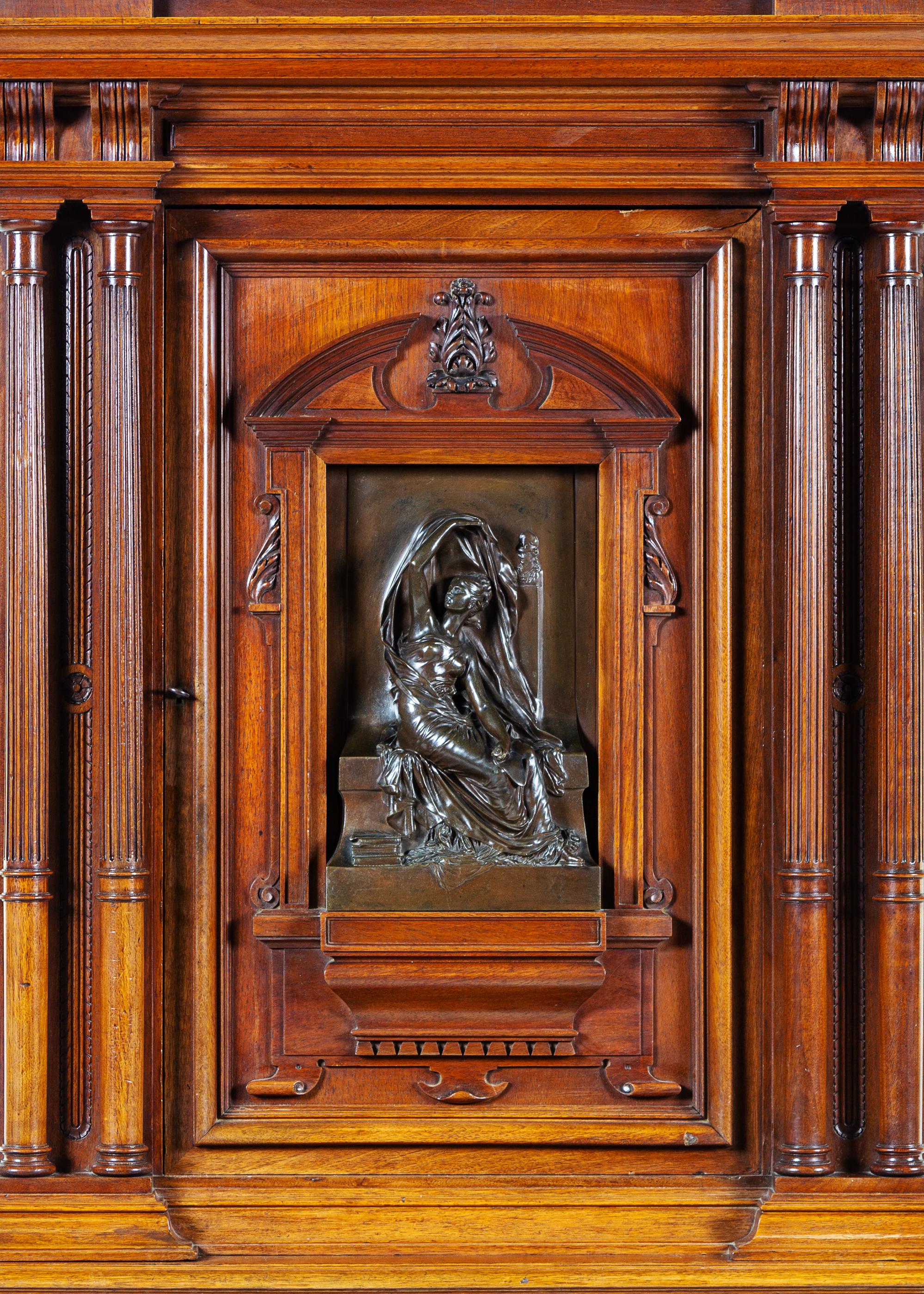 A French Bronze Mounted Walnut Cabinet