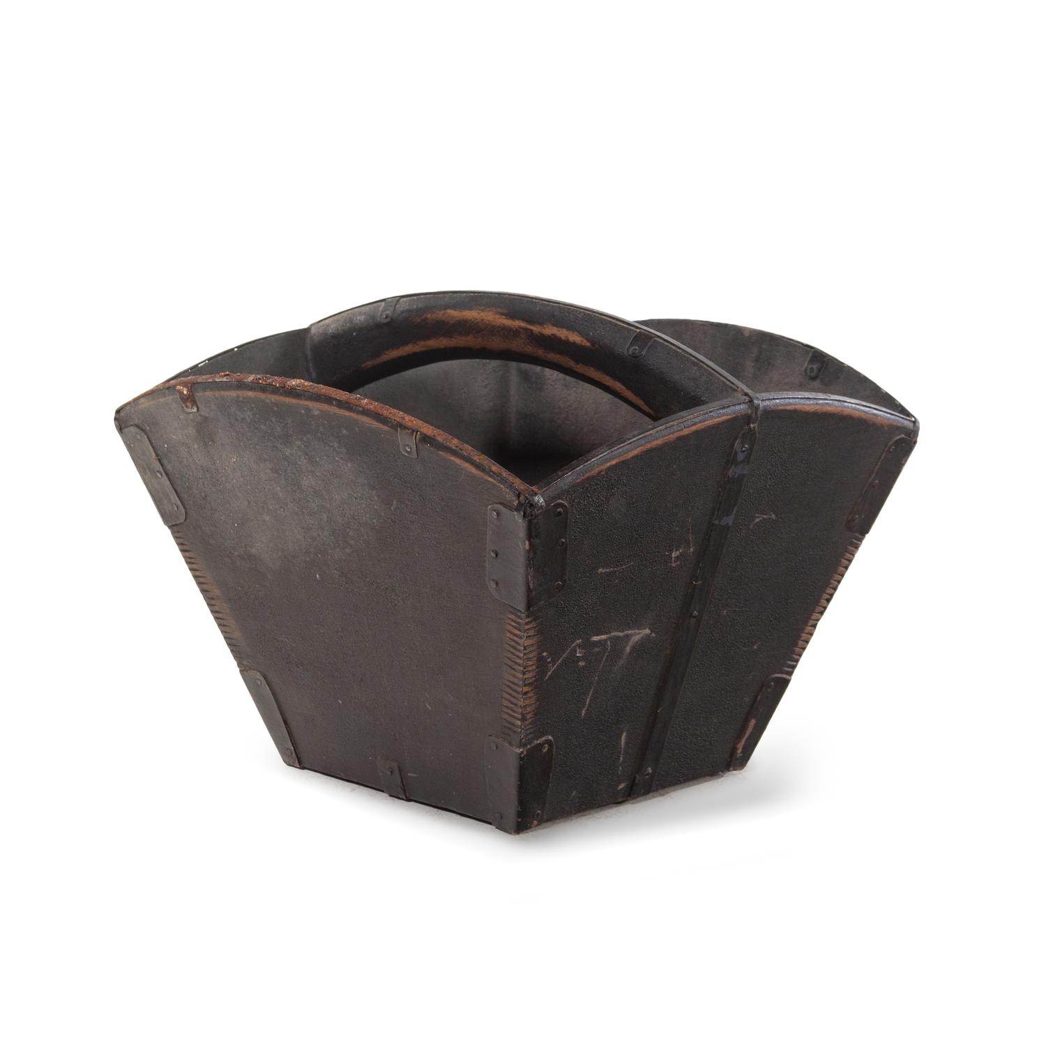 A Piggy Bank and a Wood Basket