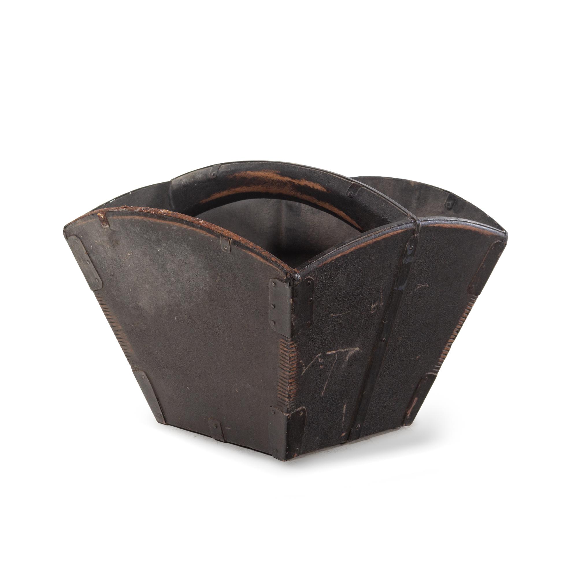 A Piggy Bank and a Wood Basket