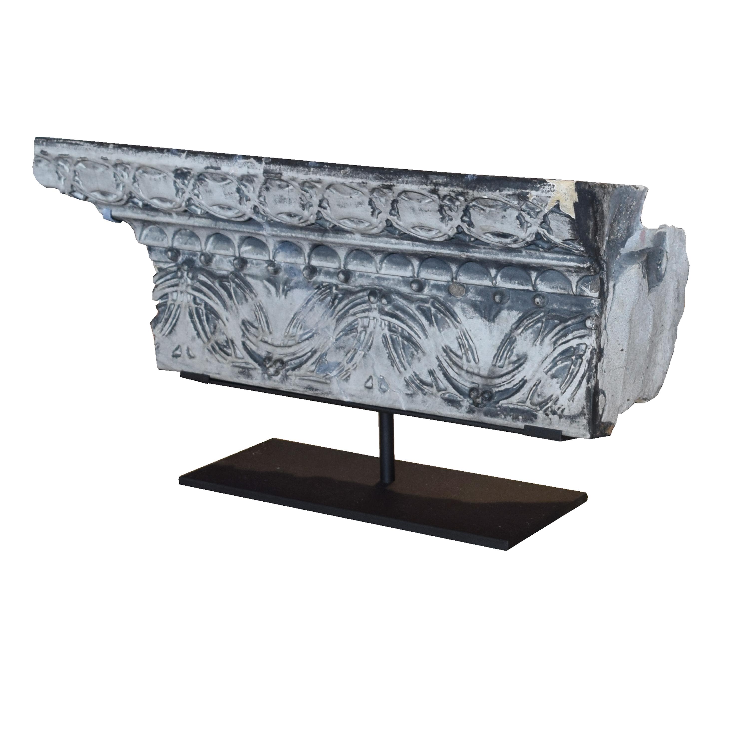 A Sullivan Designed Terra Cotta Facade Fragment from the Gage Building 16.5" W x 6.5" D x 9" H — United States, 1898