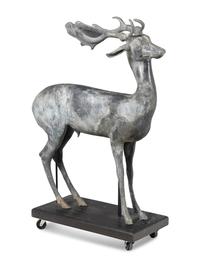 A Cast Metal Elk Figure
