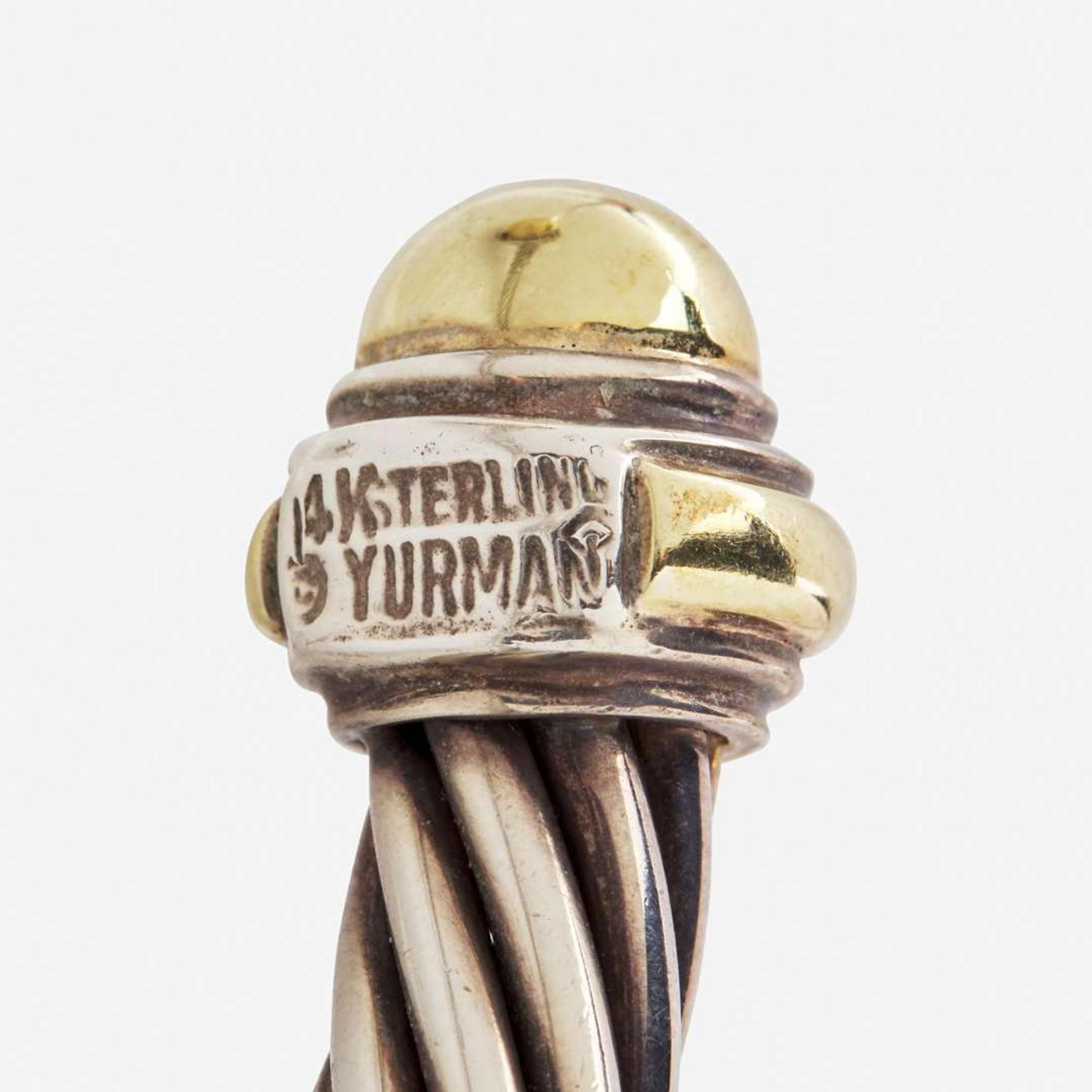 A David Yurman Sterling Silver Bracelet and Ring David Yurman