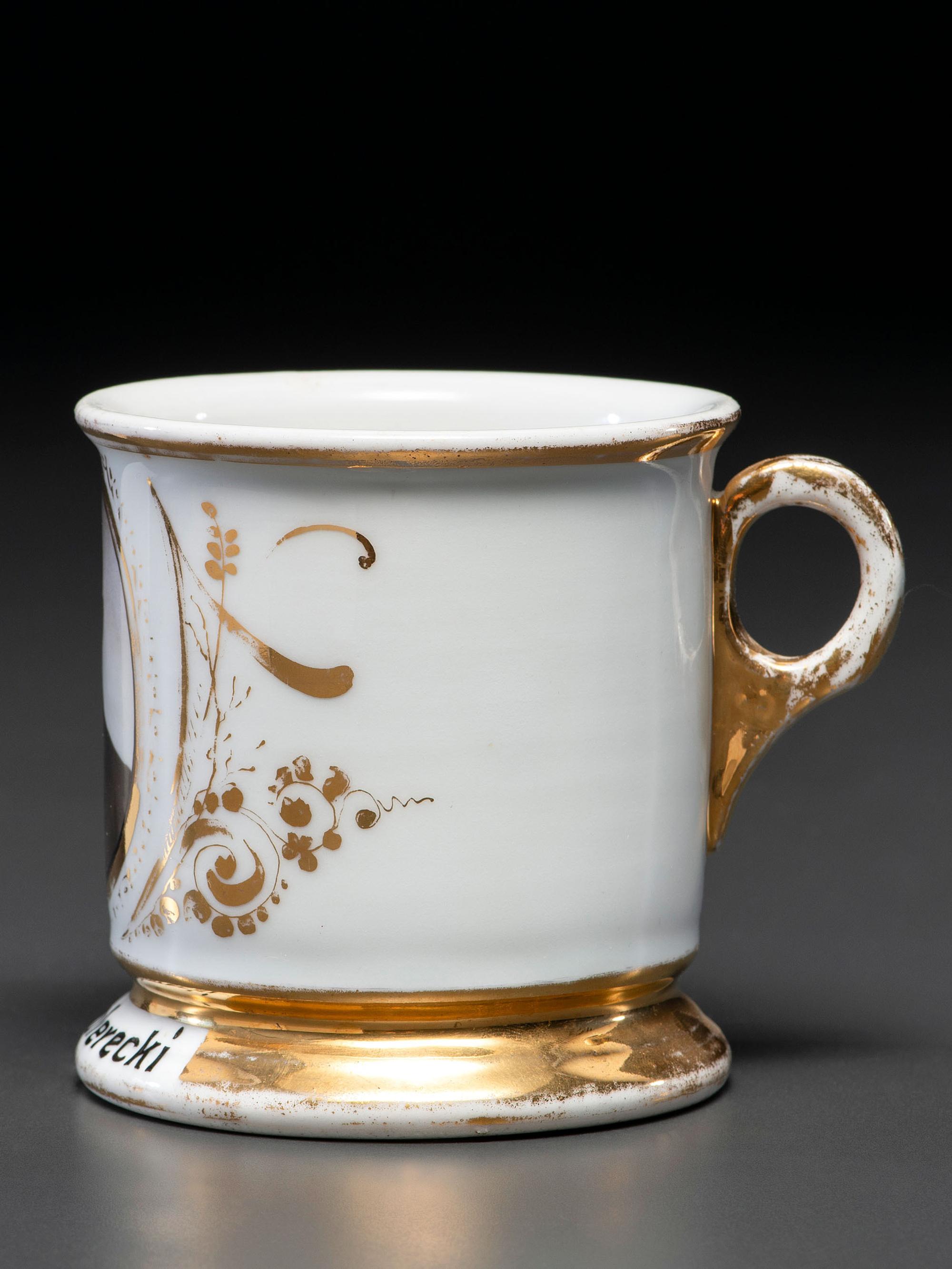 A Reverend's Photographic Transfer Porcelain Occupational Shaving Mug