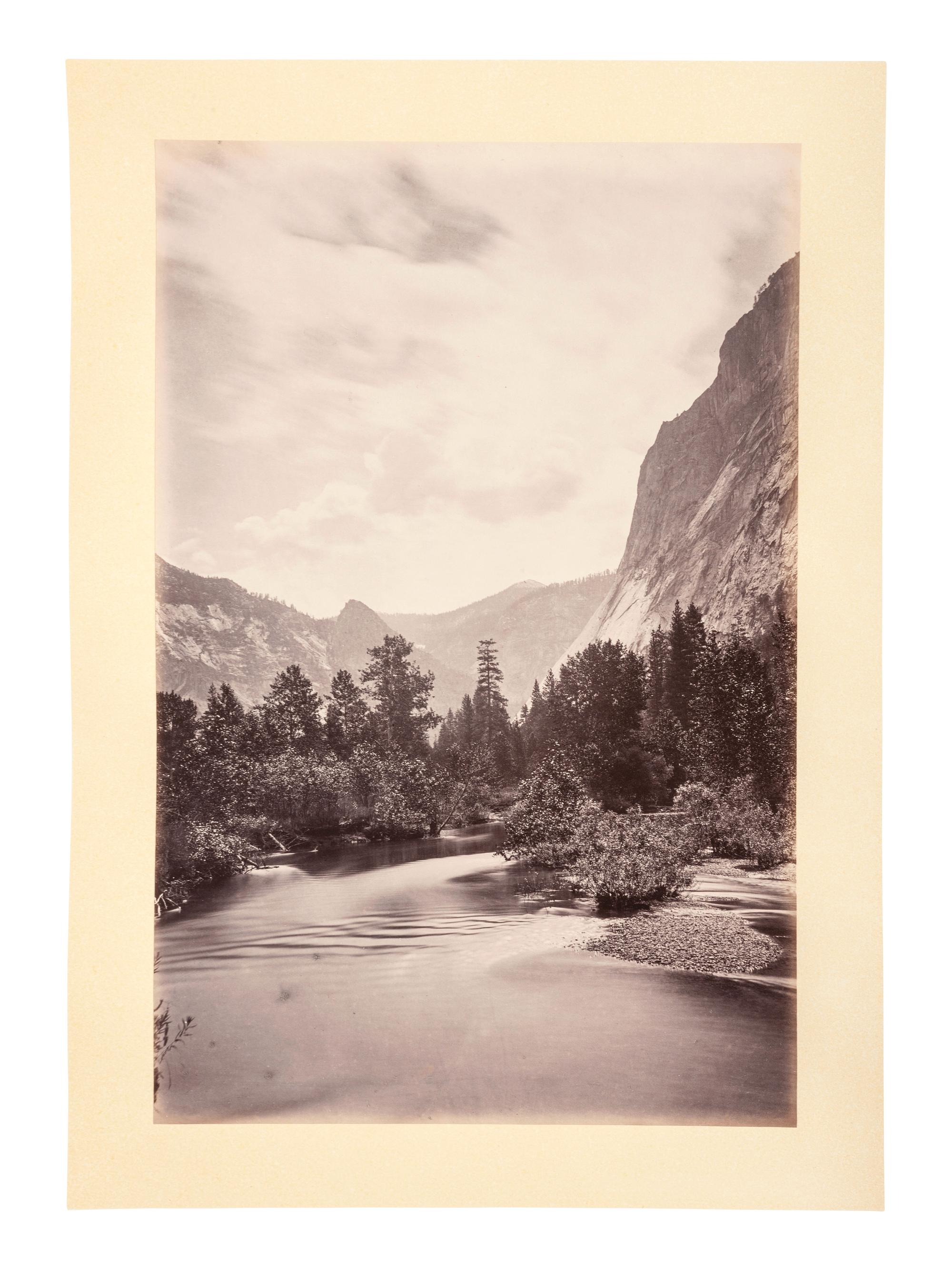 WATKINS, Carleton (1829-1916), photographer. Yo-semite Valley: Photographic Views of the Falls and Valley of Yo-semite in Mariposa County, California. San Francisco: N.p., 1863.