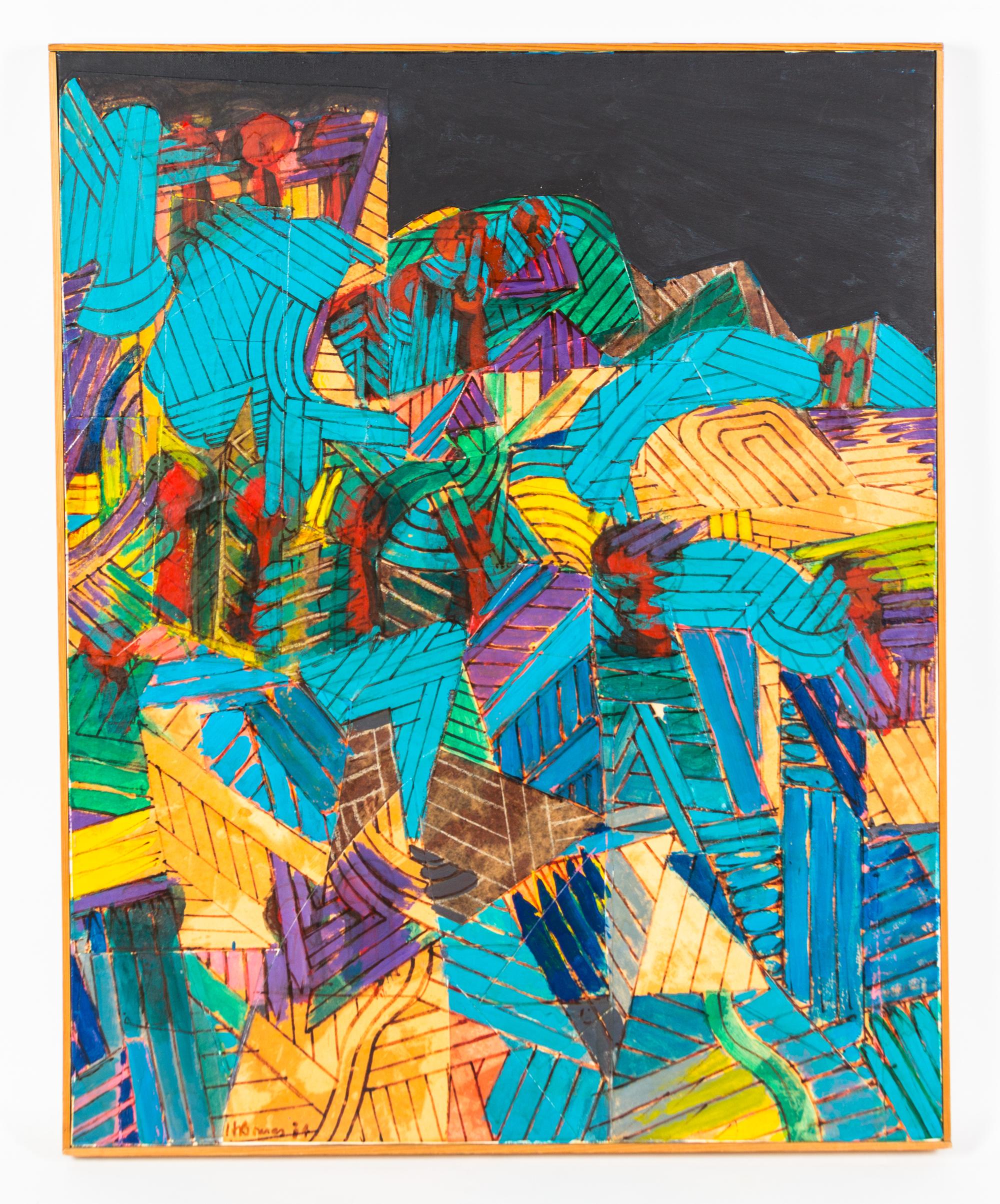 Harry Bouras, (American, 1931-1990), Night Cascade, 1984