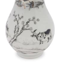 A Chinese Export En Grisaille Porcelain Creamer