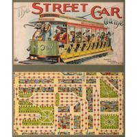 A Parker Brothers Framed The Street Car Game Cover and Board