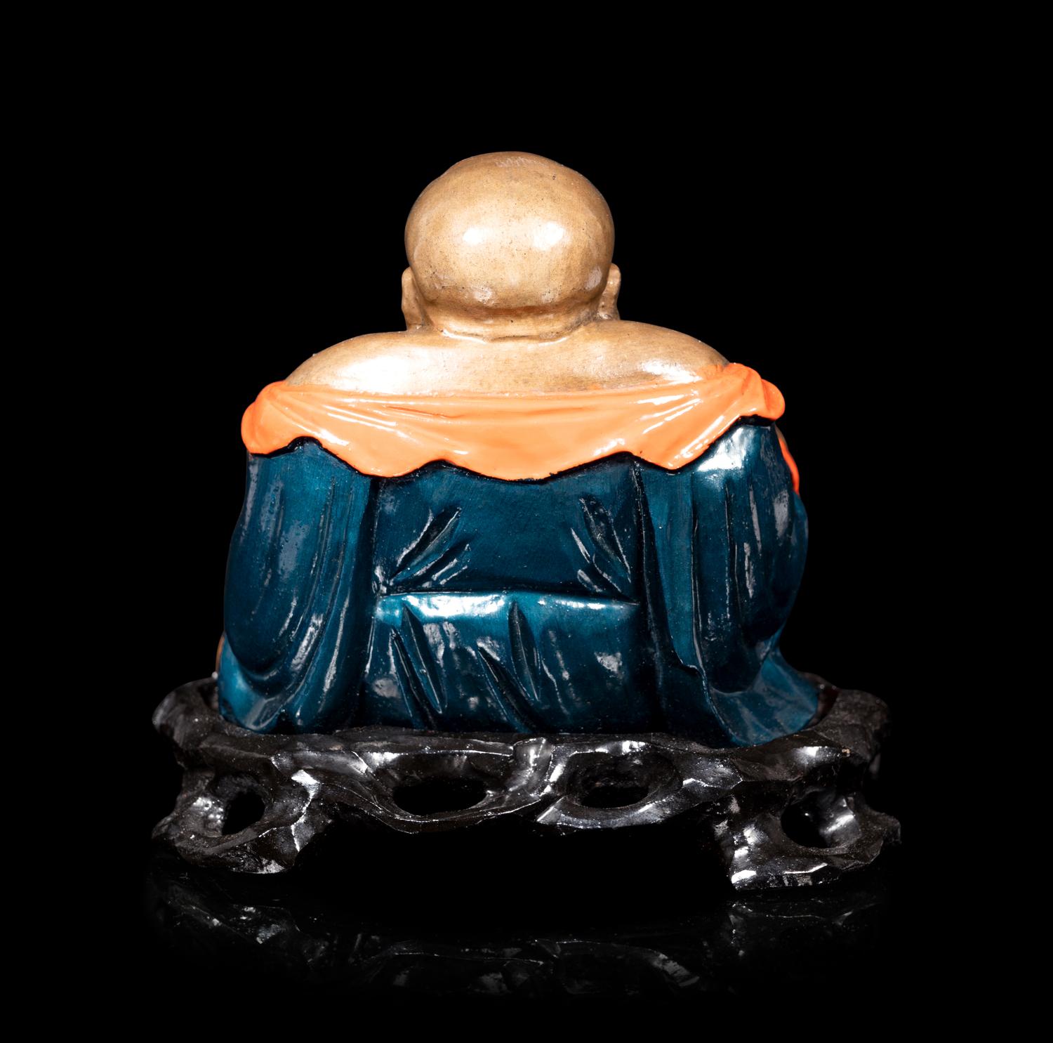 A Chinese Lacquer Figure of Mile Buddha