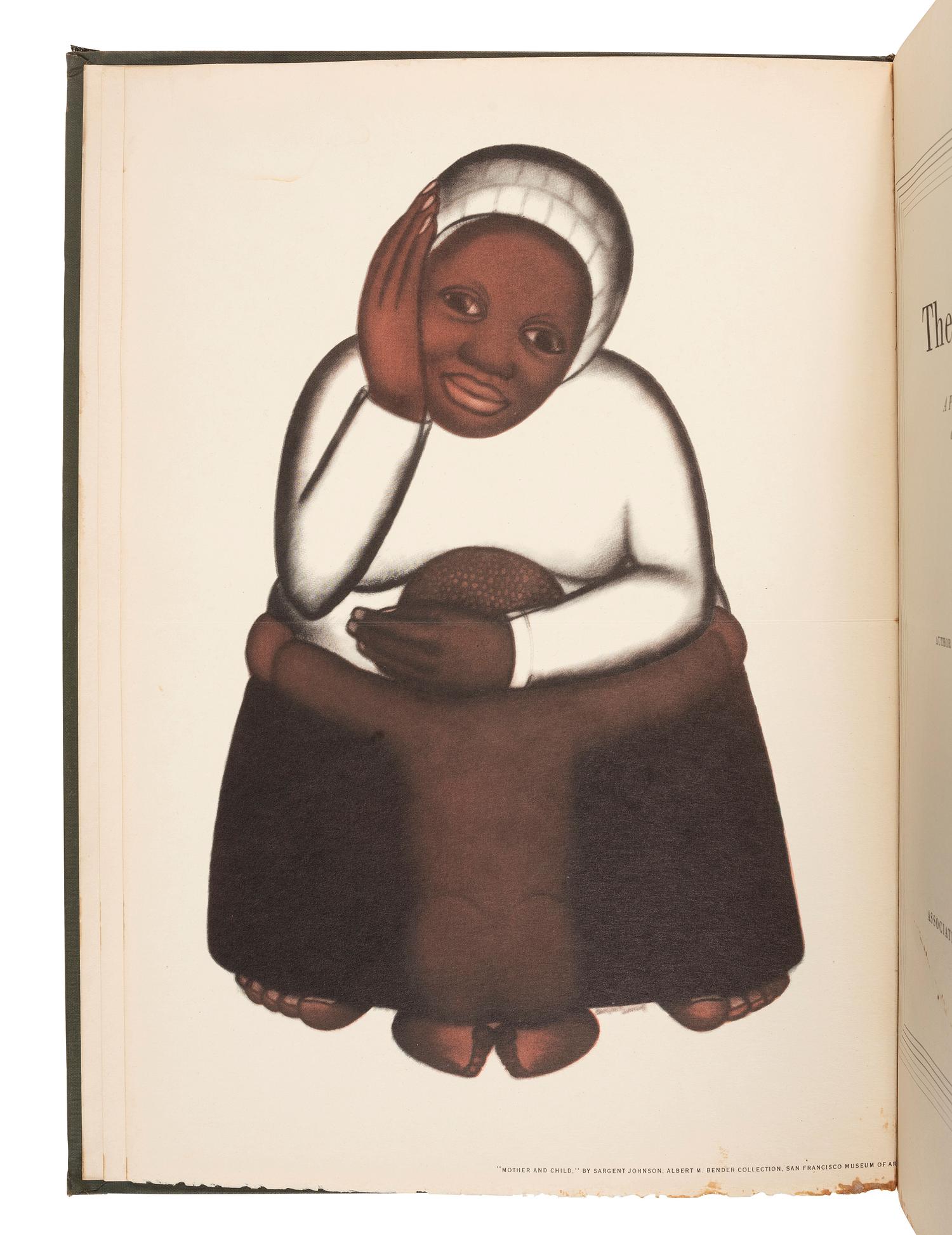 [ART]. LOCKE, [LeRoy] Alain. The Negro in Art: A Pictorial Record of the Negro Artist and of the Negro Theme in Art . Washington, DC: Associates in Negro Folk Education, 1940.