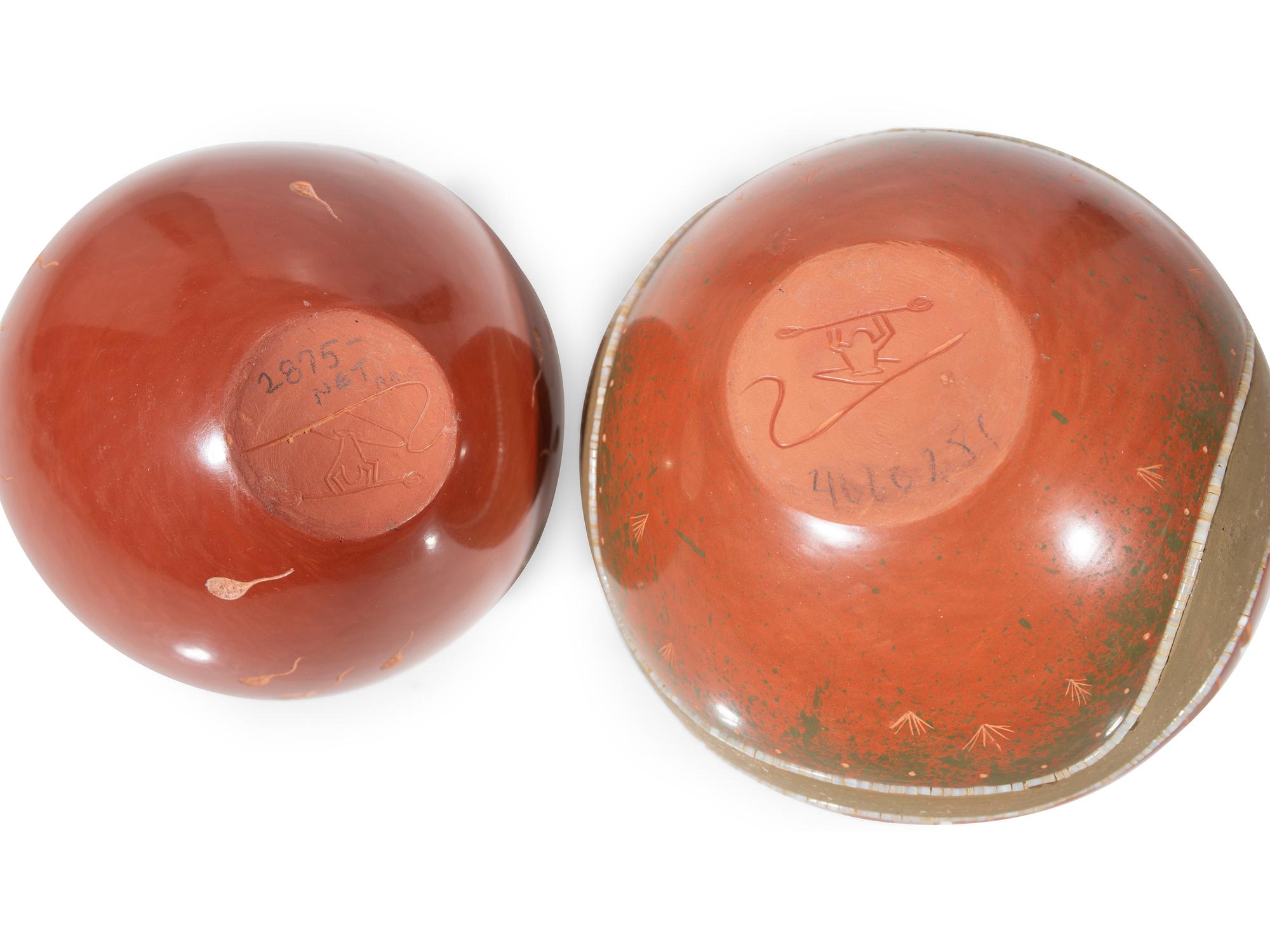 Polychrome Pottery Vases