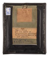 [EARLY PHOTOGRAPHY] -- [MILITARIA]. Sixth plate daguerreotype portrait of a German soldier and his wife.