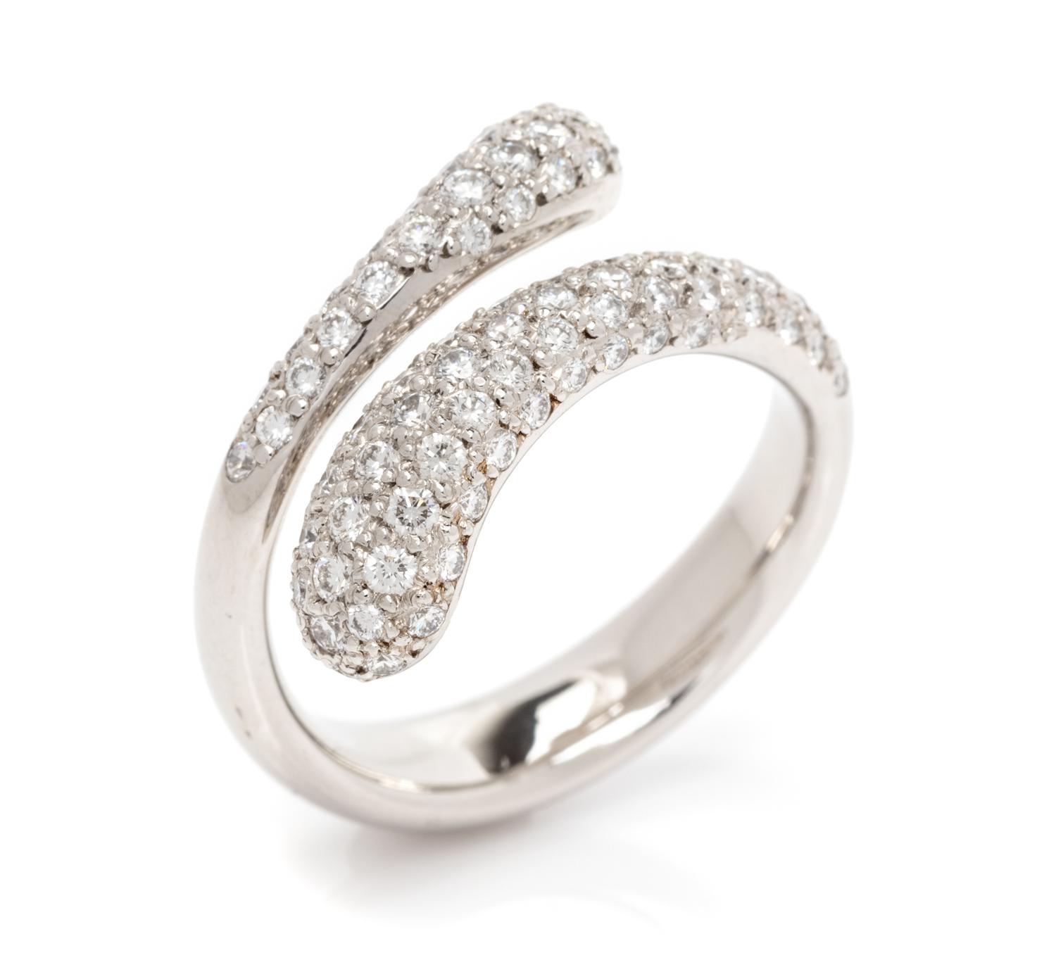 A Platinum and Diamond 'Teardrop' Ring, Elsa Peretti for Tiffany & Co., Spain,