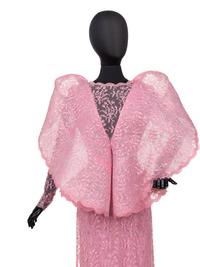 Pierre Cardin Haute Couture Wired Collar Lace Dress, 1987