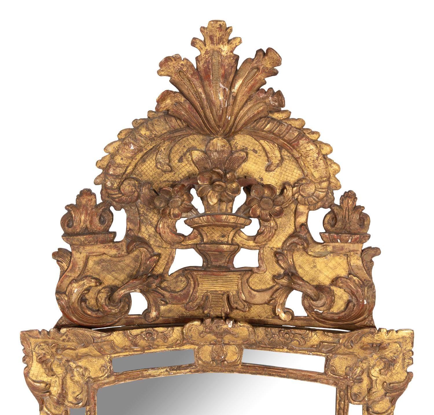 A Régence Style Giltwood Mirror