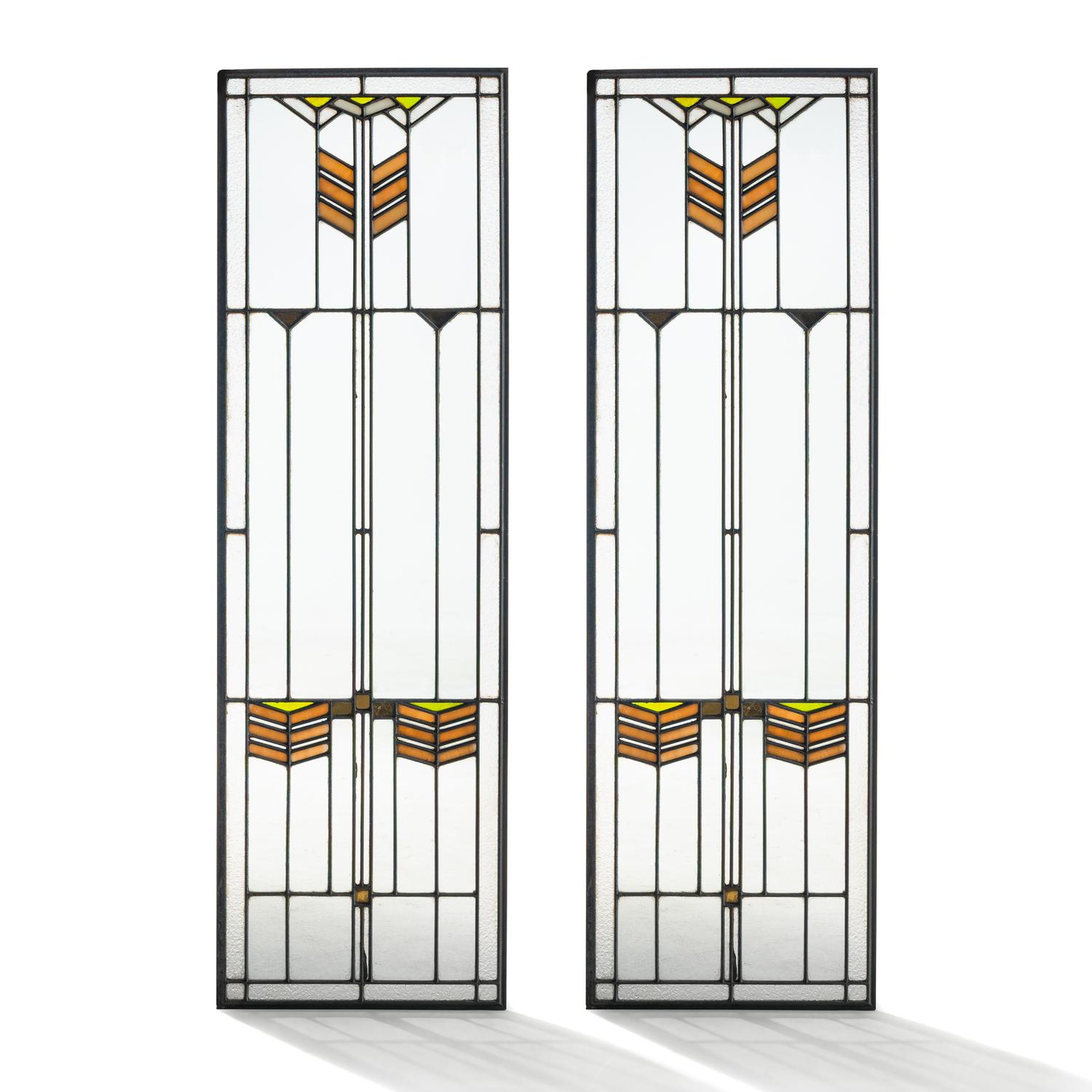 Pair of Stained Glass Windows