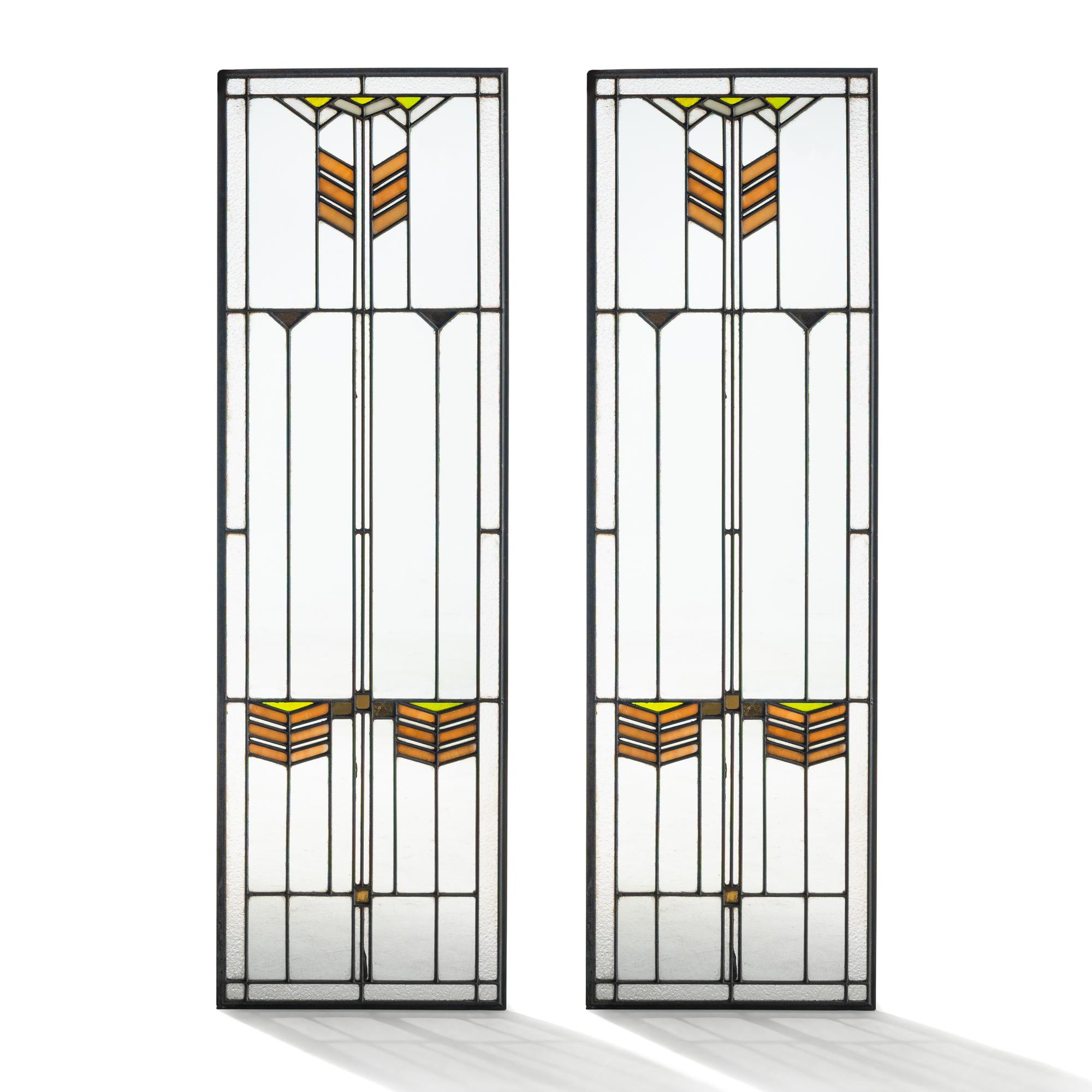 Pair of Stained Glass Windows