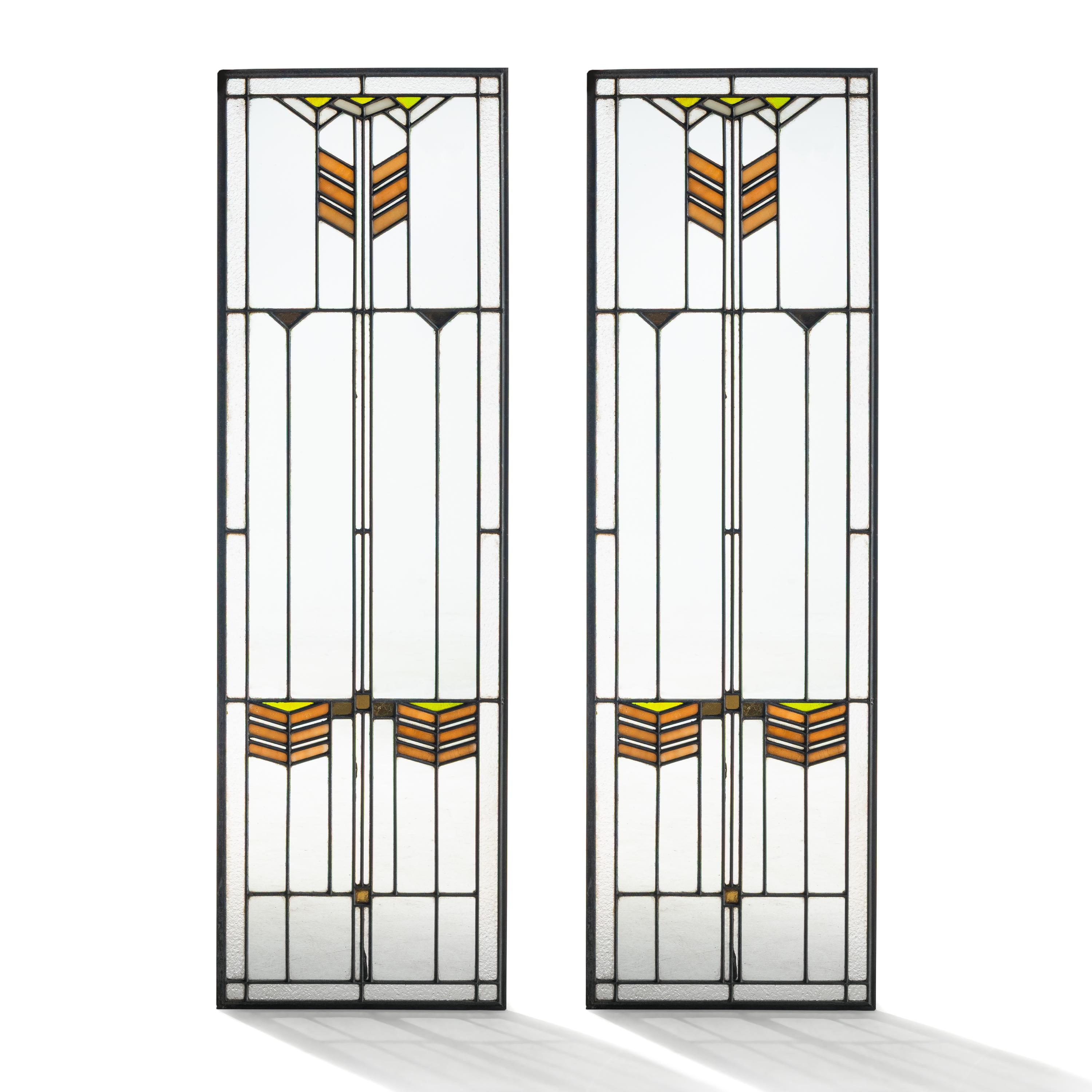 Pair of Stained Glass Windows